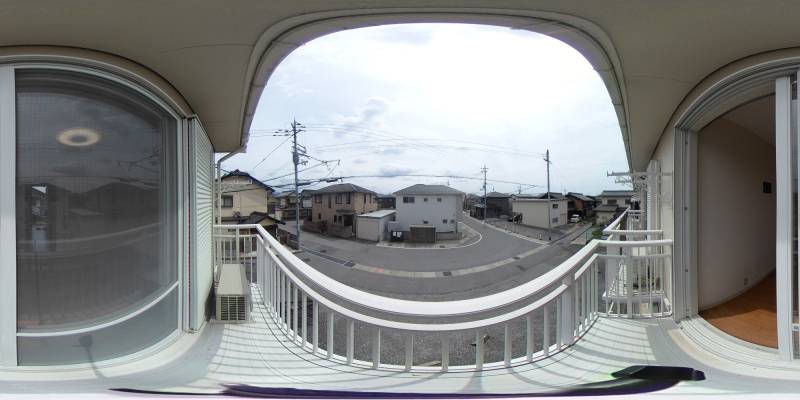 パノラマ画像バルコニー