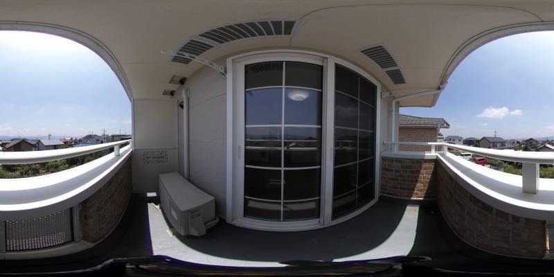 パノラマ画像バルコニー