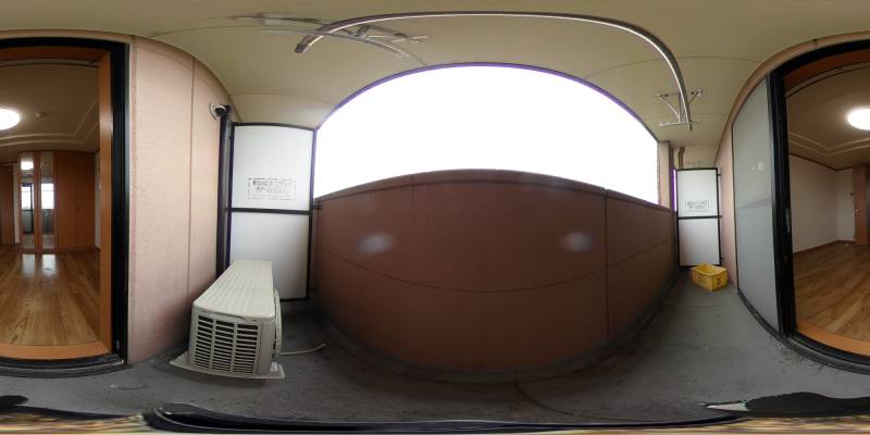 パノラマ画像バルコニー