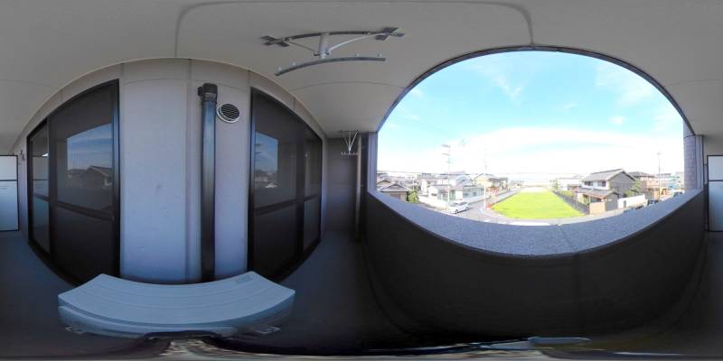 パノラマ画像バルコニー
