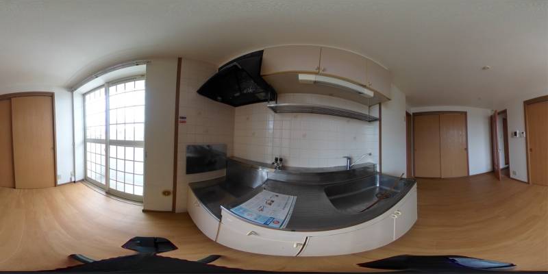 パノラマ画像キッチン