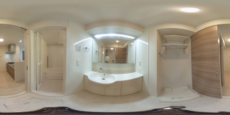 パノラマ画像洗面所