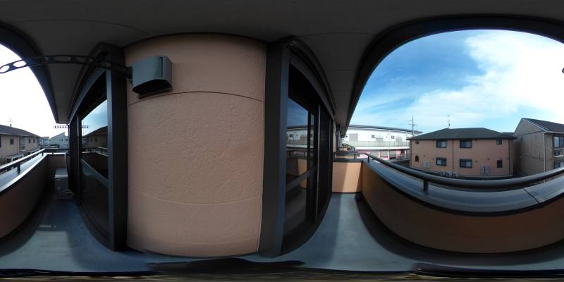 パノラマ画像バルコニー