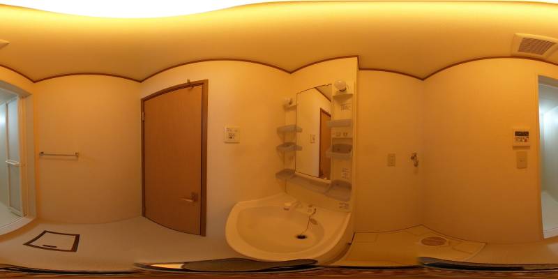 パノラマ画像洗面所