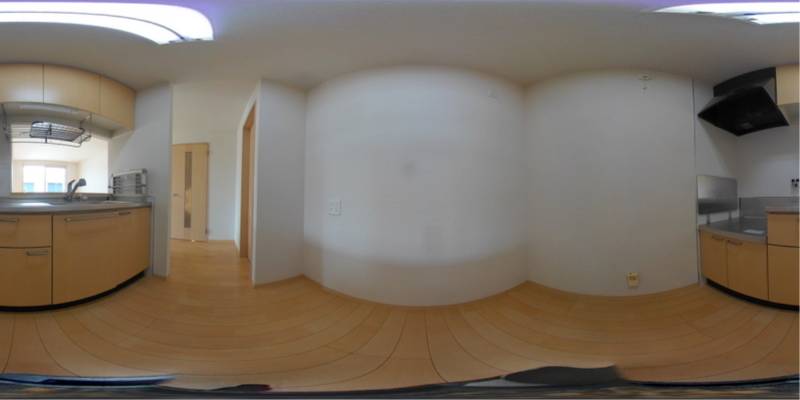 パノラマ画像キッチン