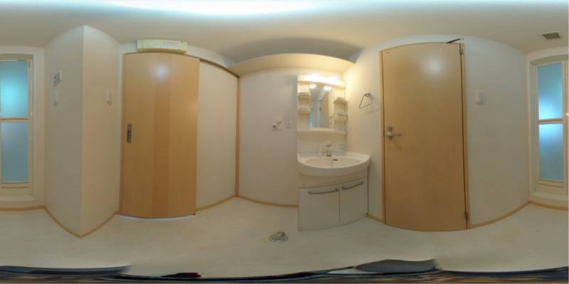 パノラマ画像洗面所