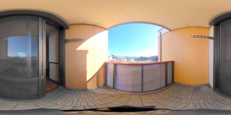 パノラマ画像バルコニー