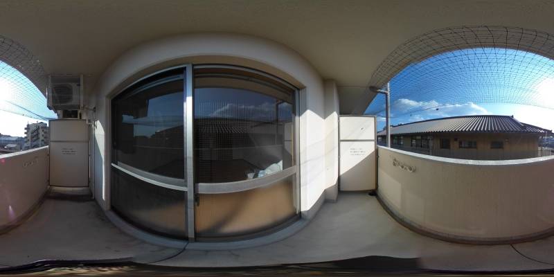 パノラマ画像バルコニー