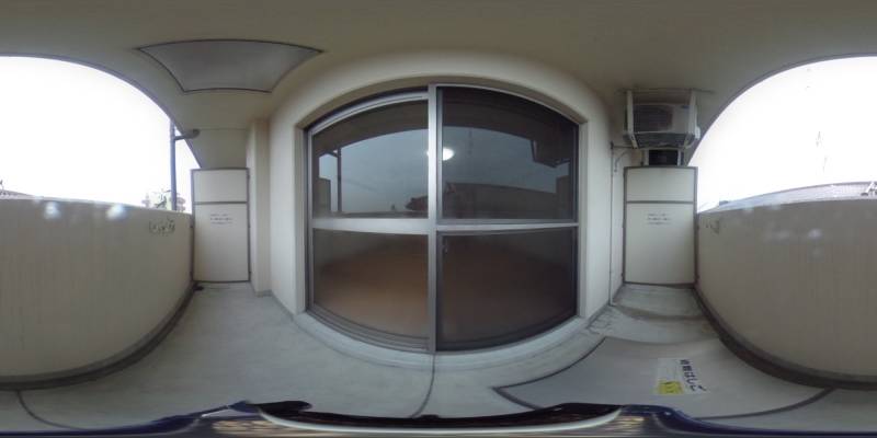 パノラマ画像バルコニー