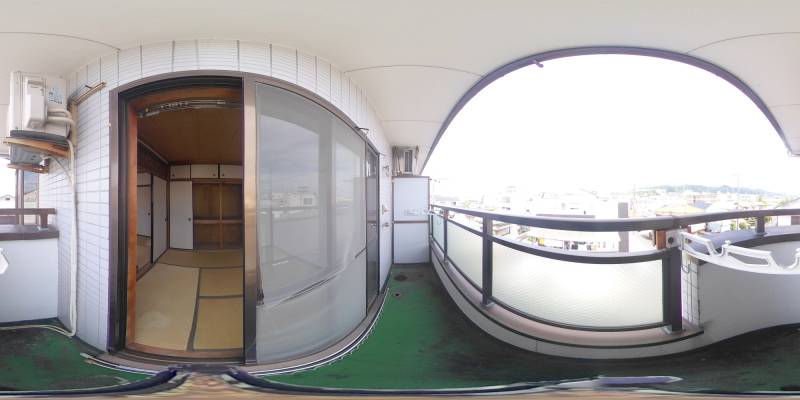 パノラマ画像バルコニー