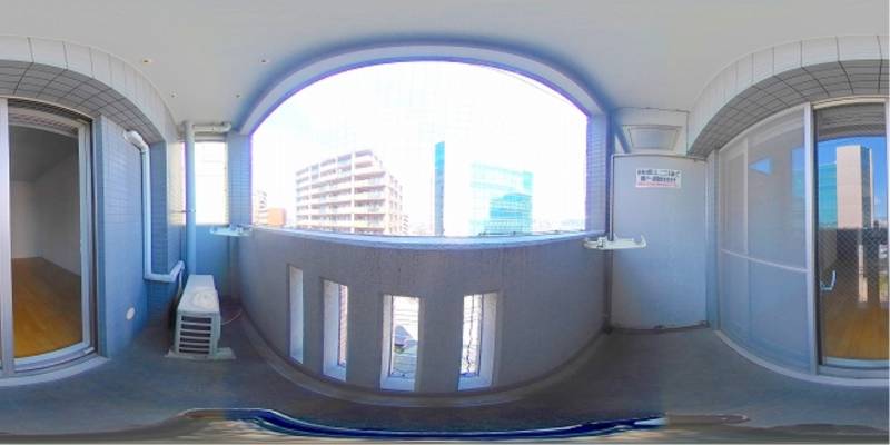 パノラマ画像バルコニー