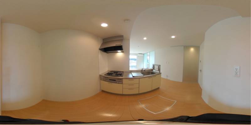 パノラマ画像キッチン