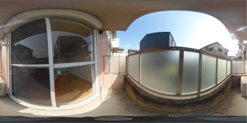 パノラマ画像バルコニー