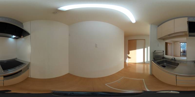 パノラマ画像キッチン