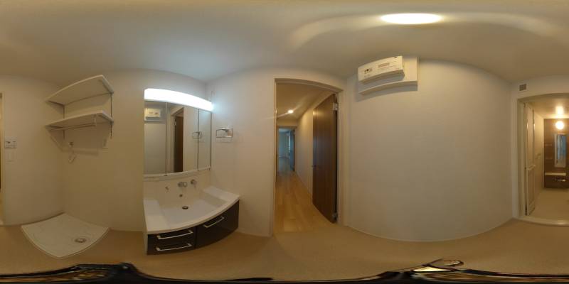 パノラマ画像洗面所