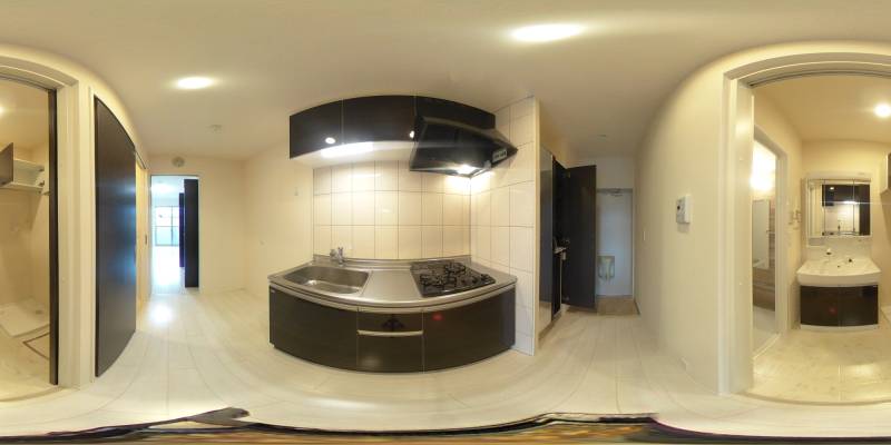 パノラマ画像キッチン