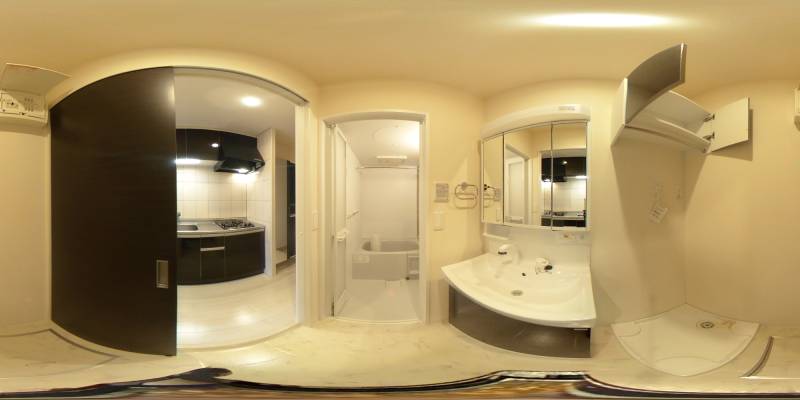 パノラマ画像洗面所