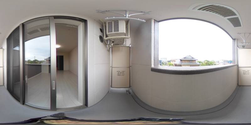 パノラマ画像バルコニー