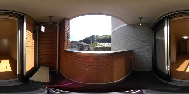 パノラマ画像バルコニー