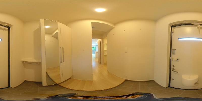 パノラマ画像玄関