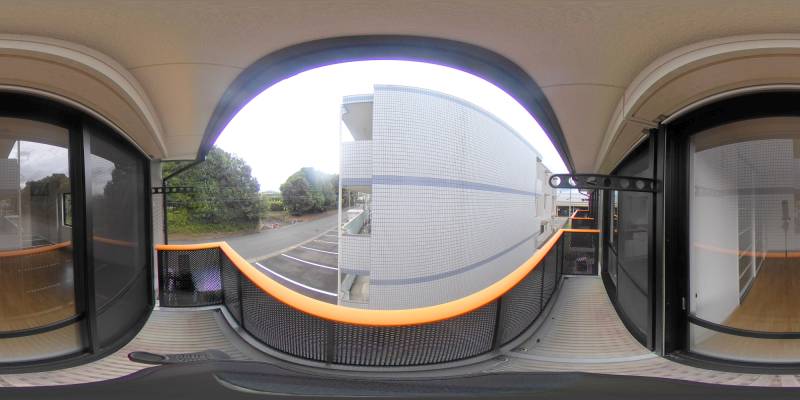 パノラマ画像バルコニー