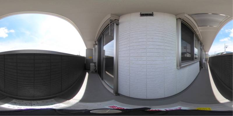 パノラマ画像バルコニー