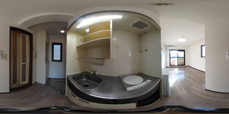 パノラマ画像キッチン