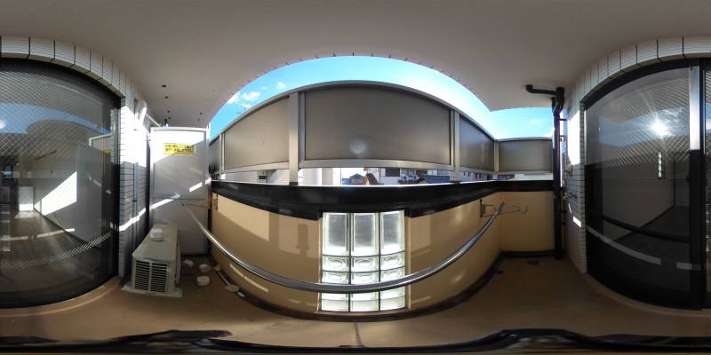 パノラマ画像バルコニー