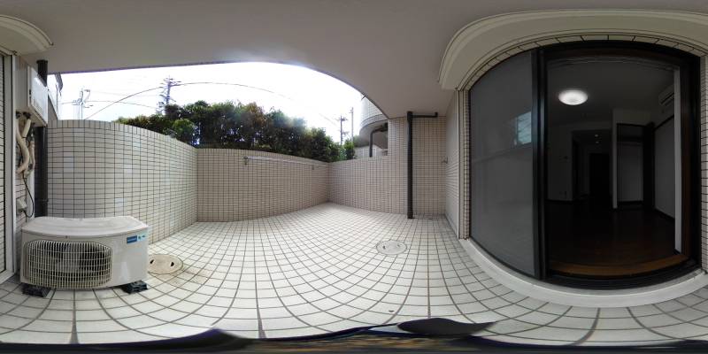 パノラマ画像バルコニー