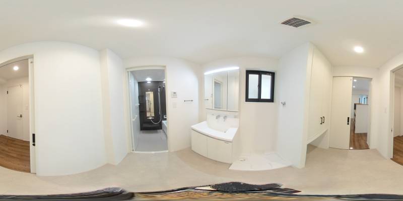 パノラマ画像洗面所