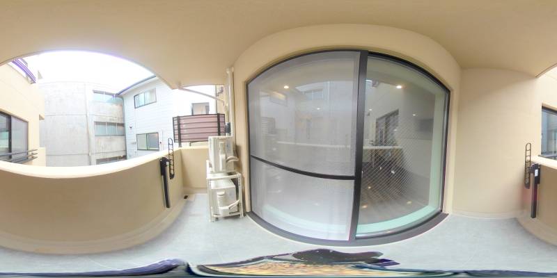 パノラマ画像バルコニー