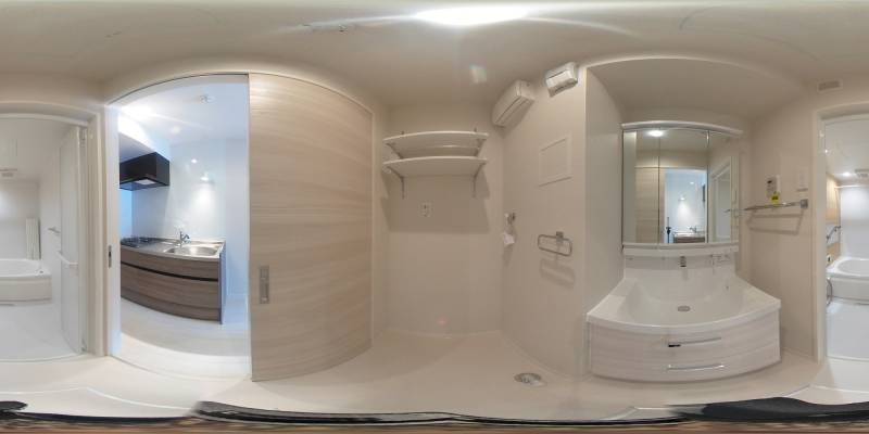 パノラマ画像洗面所