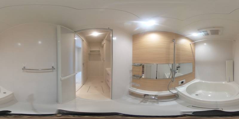 パノラマ画像バスルーム