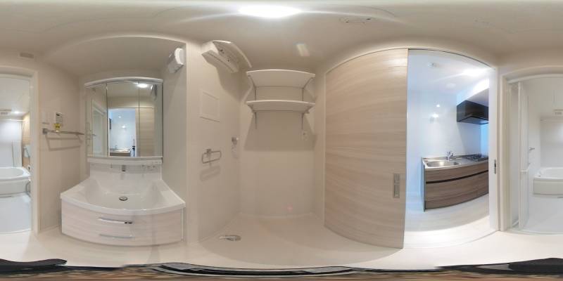 パノラマ画像洗面所