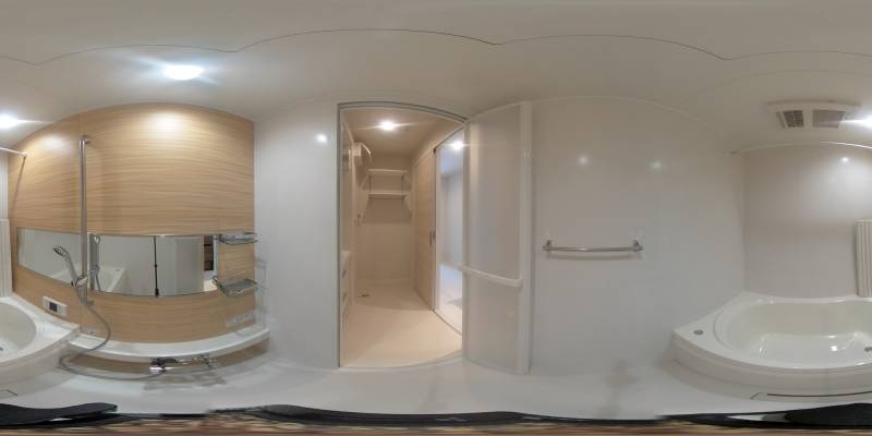 パノラマ画像バスルーム