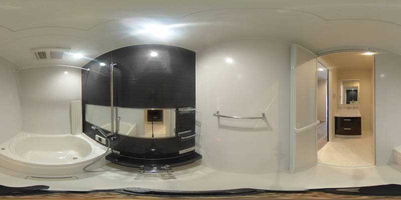 パノラマ画像バスルーム