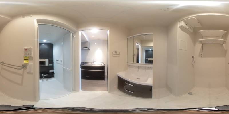 パノラマ画像洗面所