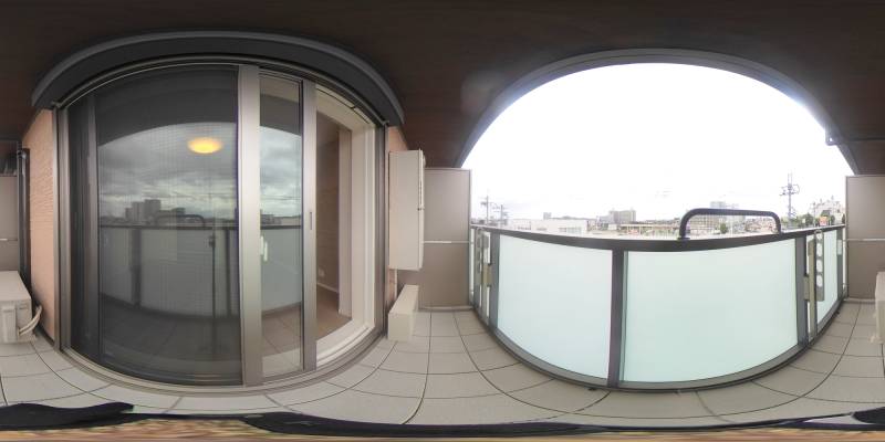 パノラマ画像バルコニー