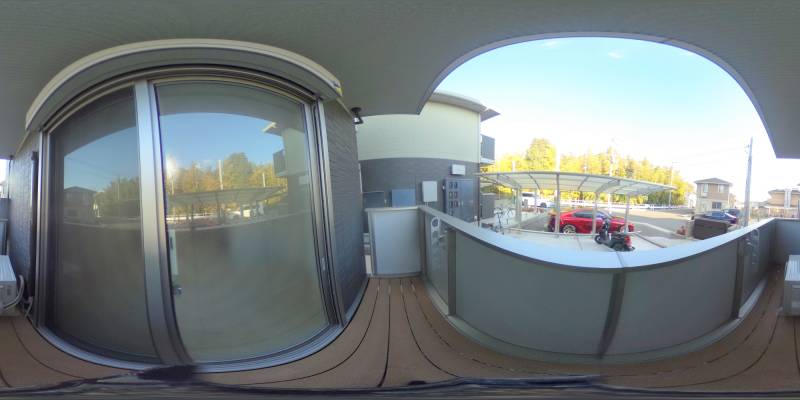 パノラマ画像バルコニー