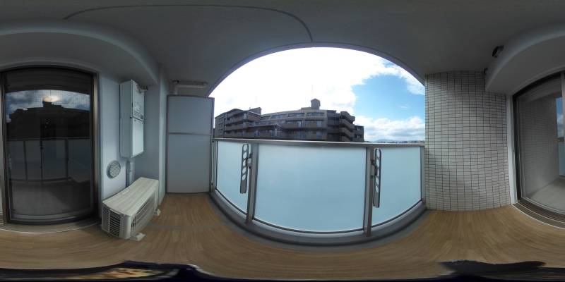 パノラマ画像バルコニー
