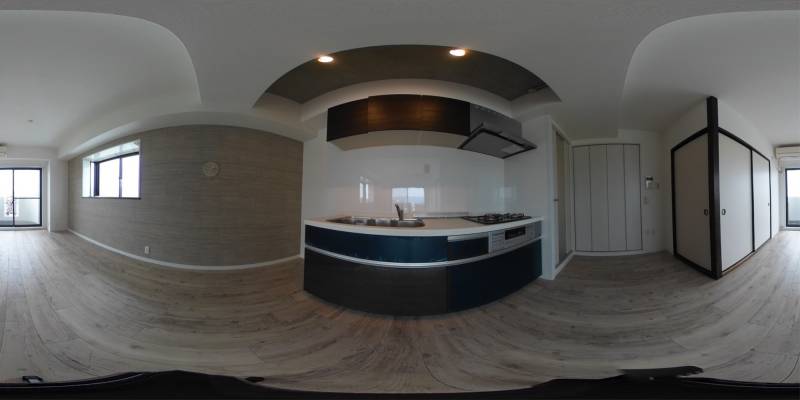 パノラマ画像キッチン