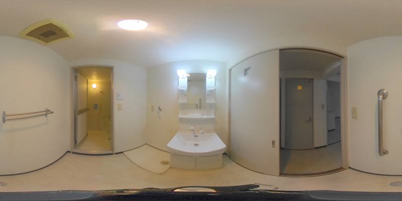 パノラマ画像洗面所