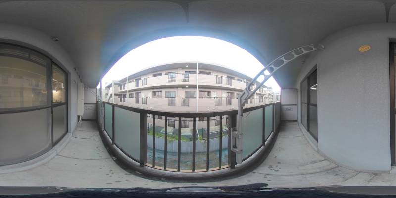 パノラマ画像バルコニー