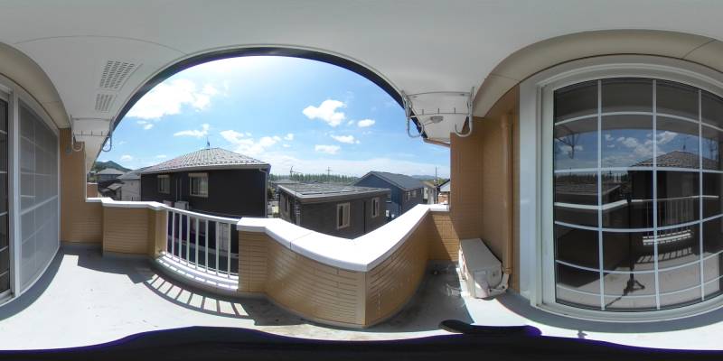 パノラマ画像バルコニー