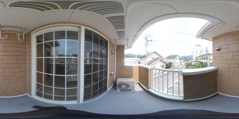 パノラマ画像バルコニー