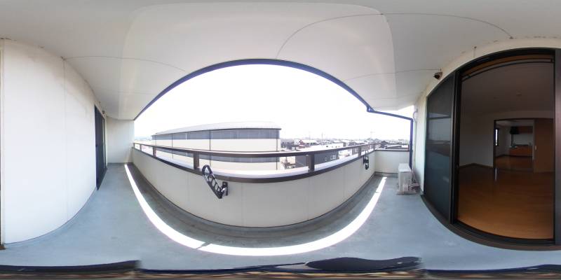 パノラマ画像バルコニー