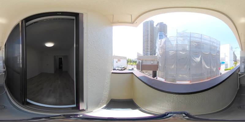 パノラマ画像バルコニー