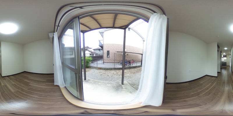 パノラマ画像庭