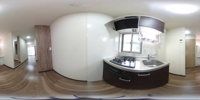 パノラマ画像キッチン
