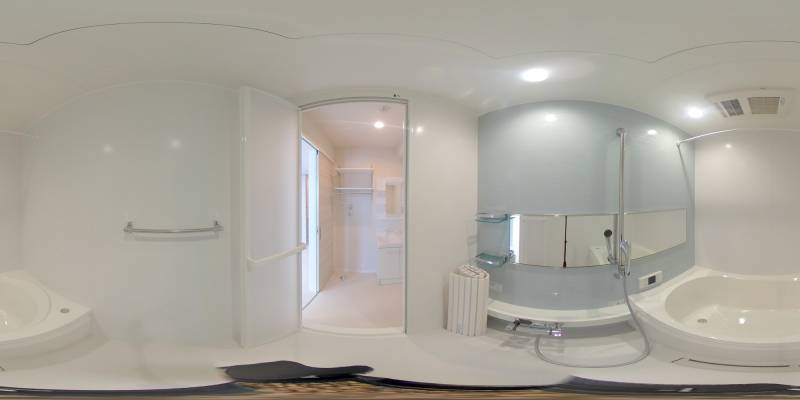 パノラマ画像バスルーム